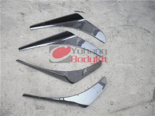 Carbon Fiber OEM Front Bumper 4pcs Splitter Front Bumper Canardsfor Evolution Evo 7 CF