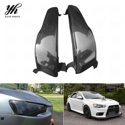 Glass Fiber Evolution EVO 10 X Headlight Block Out Panel Replacement (Pair) FRP