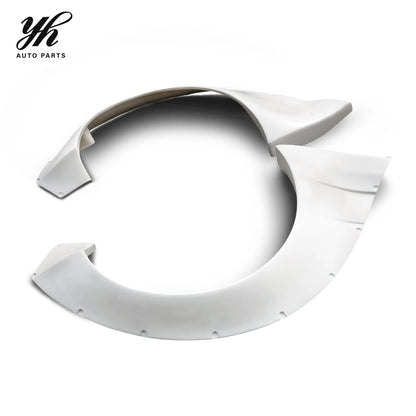 For for 1999-2002 S15 Silvia Rocket Bunny Black High Polished Glass Fiber Rear Fender FRP Yuhang