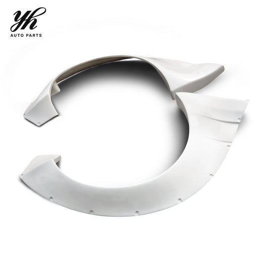 For for 1999-2002 S15 Silvia Rocket Bunny Black High Polished Glass Fiber Rear Fender FRP Yuhang