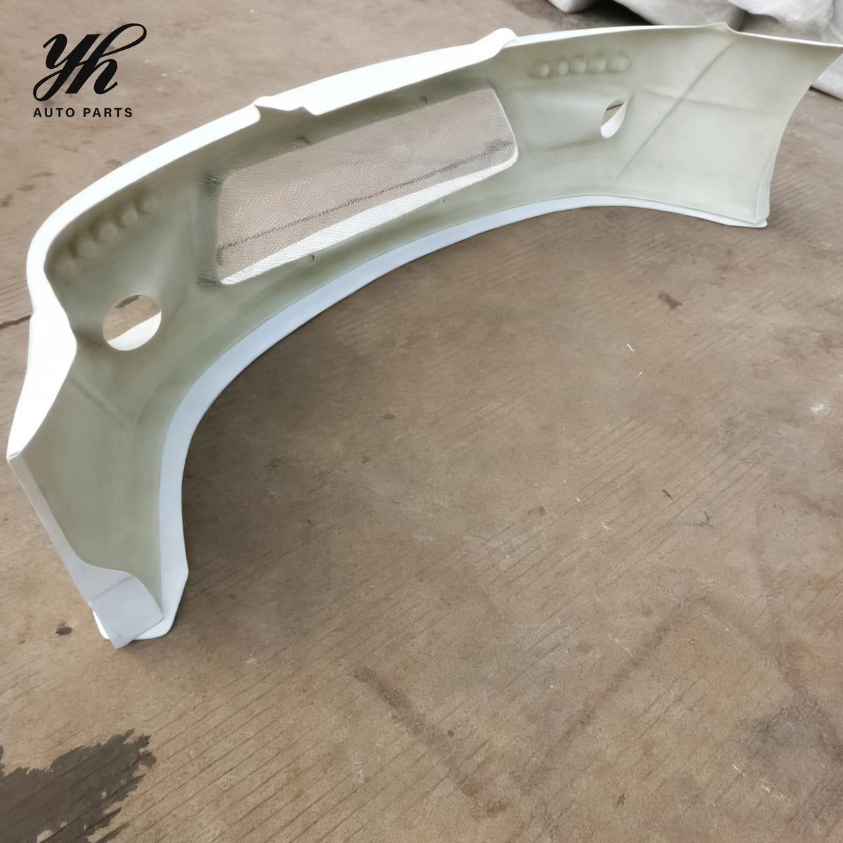White Glass Fiber RB Style Front Bumper Lip Widebody Aero Kit for 1999-2002 Nissan Silvia S15 Exterior Upgrades