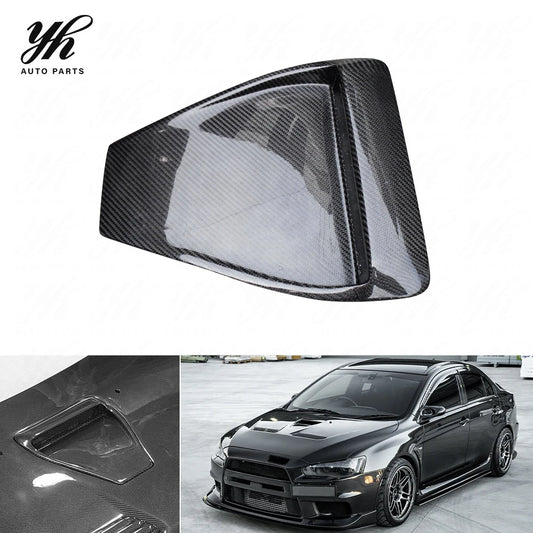 For EVO 10 Evolution X Carbon Fiber Hood Scoop Type 1