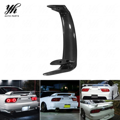Custom FRP Carbon Fiber Rear Spoiler for Nissan Silvia S13 240SX 200SX Kouki Style Single Deck Trunk Wing Lip Extension