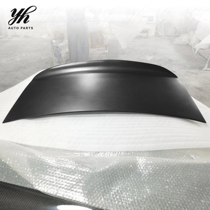 Glossy Carbon Fiber Trunk Lid with Integrated Ducktail Spoiler Boot Cover for Mazda Miata MX-5 MX5 NA 1989-1997