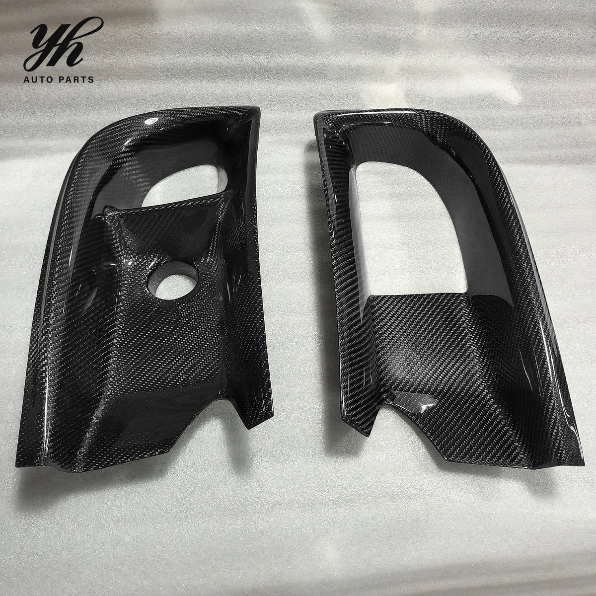 For 2006-2007 Lancer Evolution 9 RA Style Front Bumper Oil Clean Guide & Air Duct Carbon Fiber Black
