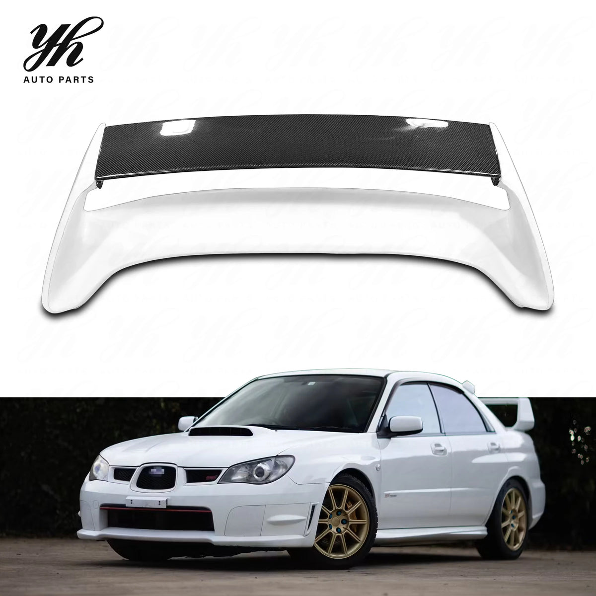 Genuine Carbon Fiber Rear Spoiler and Wing for Impreza WRX GDB STI Models