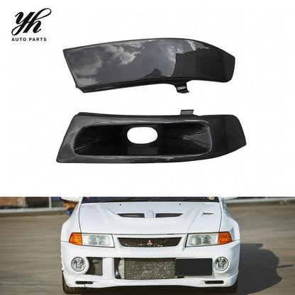 YH for Evolution EVO 5-6 Carbon Fiber Black High Quality Soft Door Closer Replacement Pair for Mitsubishi