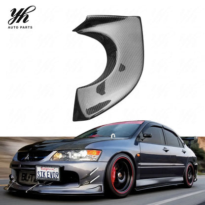 FOR Lancer Evolution 9 JM High Quality New Carbon Fiber Exhaust Heat Shield Black Easy Installation (Fits OEM Rear Bumper)
