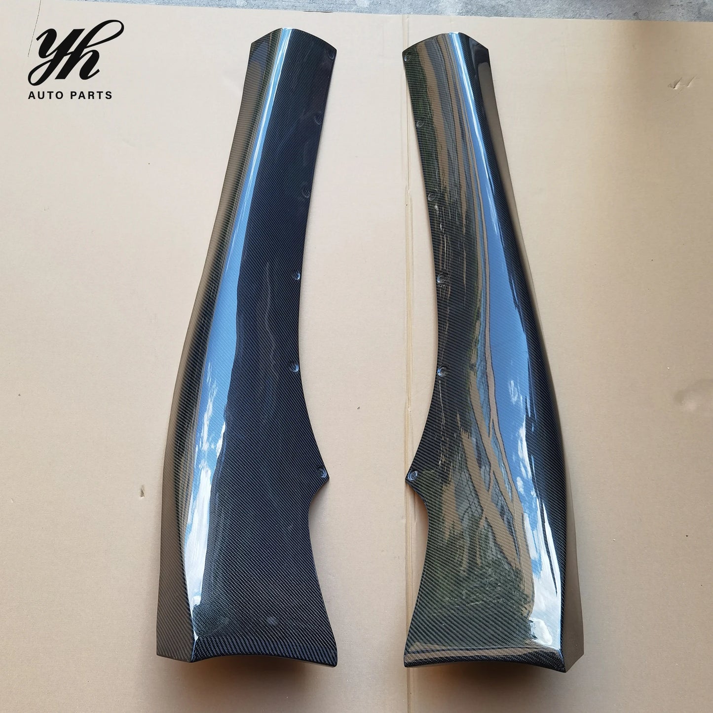 For 1992-1997 RX7 FD3S RB Rocket Bunny V2 Side Skirts FRP Glass Fiber