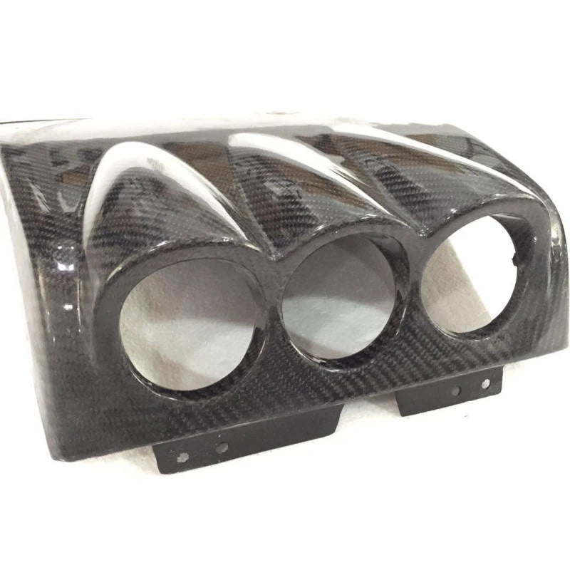 3K Twill Carbon Fiber Triple Gauge Pod Meter Holder 52mm 60mm for Nissan Skyline GT-R GTR R34 BNR34 Interior Tuning