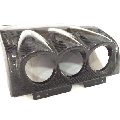 3K Twill Carbon Fiber Triple Gauge Pod Meter Holder 52mm 60mm for Nissan Skyline GT-R GTR R34 BNR34 Interior Tuning