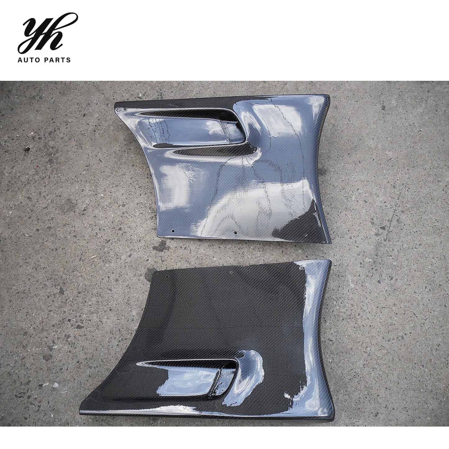 For 1992-1997 RX7 FD3S RE-GT Front Wing Addon (pair) Carbon Fiber