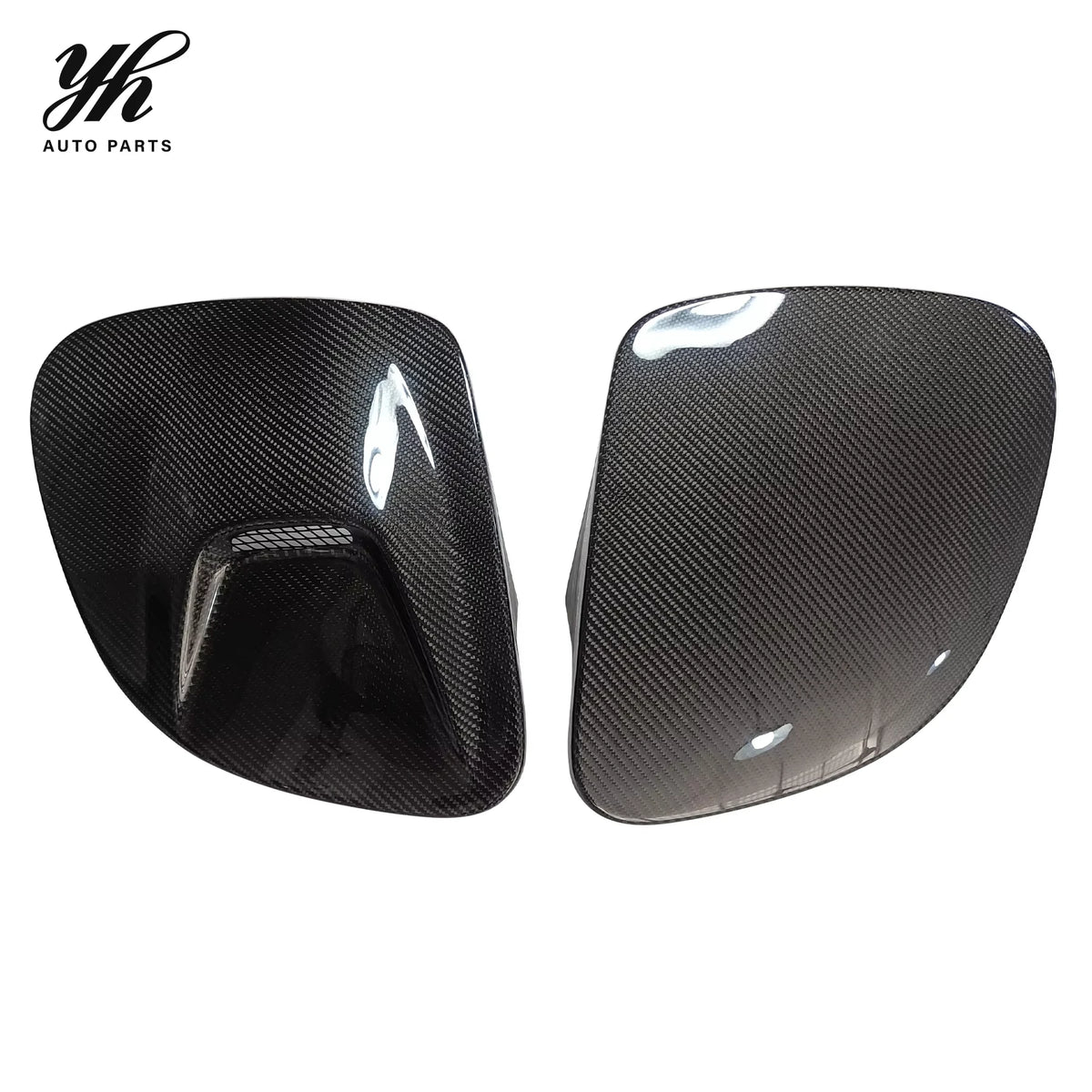 Fiberglass Front Headlamp Lid Cover with NACA Intake Duct FRP for Mazda RX7 FD3S Race Performance Upgrades 2PCS