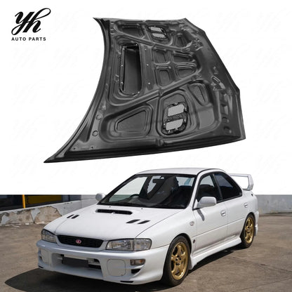 CF Bonnet Hood with Vents for Carbon Fiber 1998-2000 Impreza WRX 6th GC8 STI