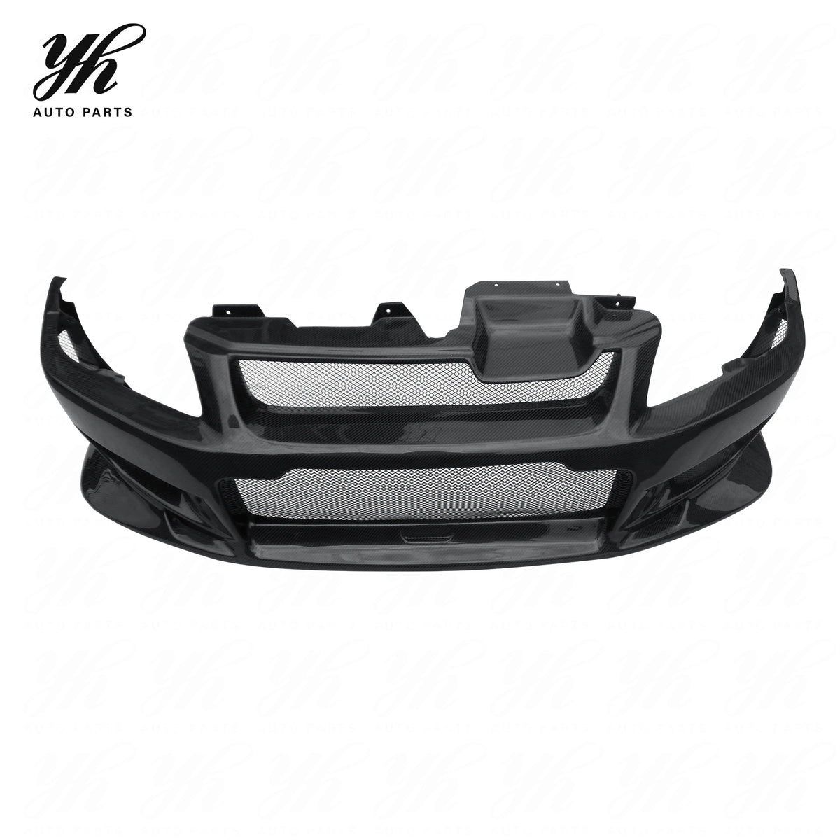 3K Twill Weave Glossy Carbon Fiber C-West Style Rear Bumper Body Kit for Mitsubishi Lancer Evolution EVO 7 VII Tuning Parts