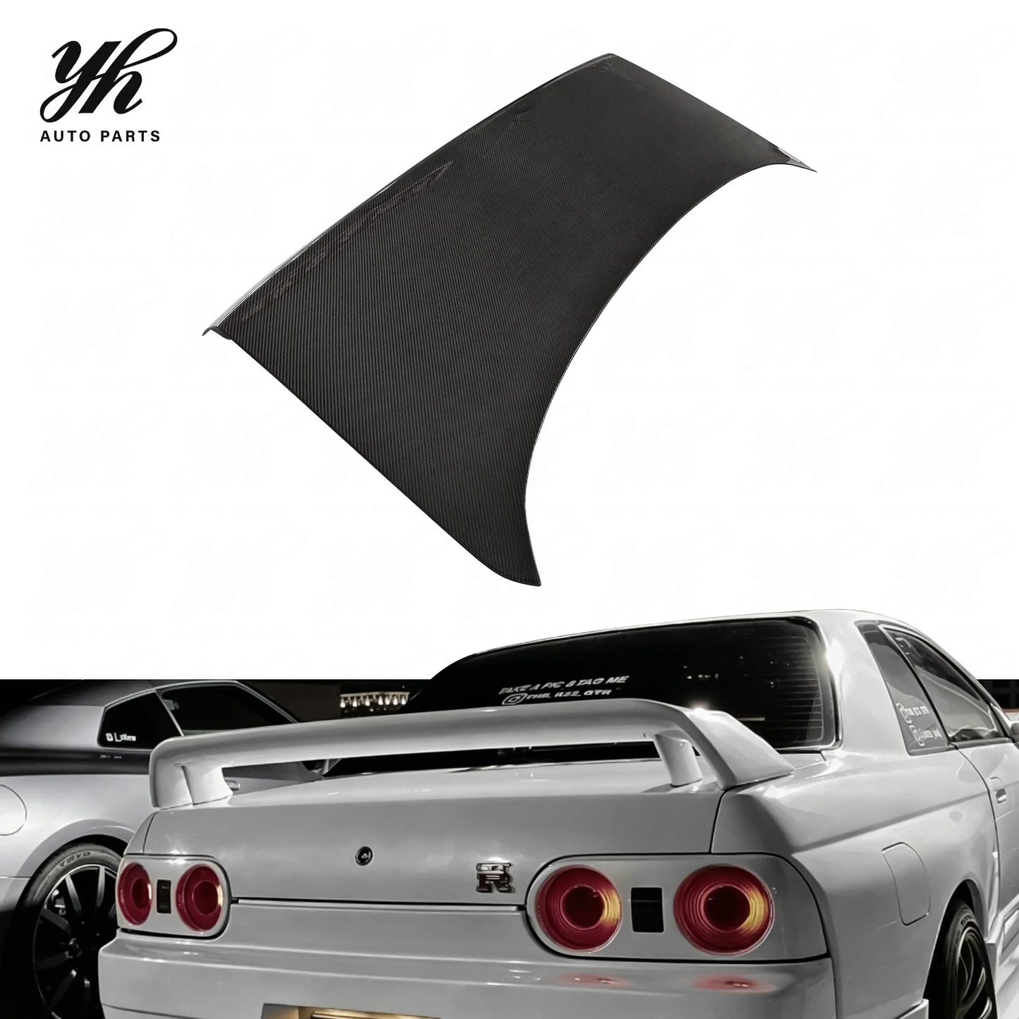 For Skyline R32 OEM Carbon Fiber Rear Trunk CF