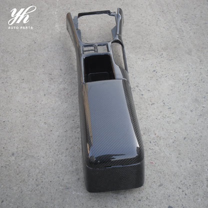 High Quality High Gloss Carbon Fiber RHD Centre Console Replacement WITH/ Armrest Cover for S14/S14A