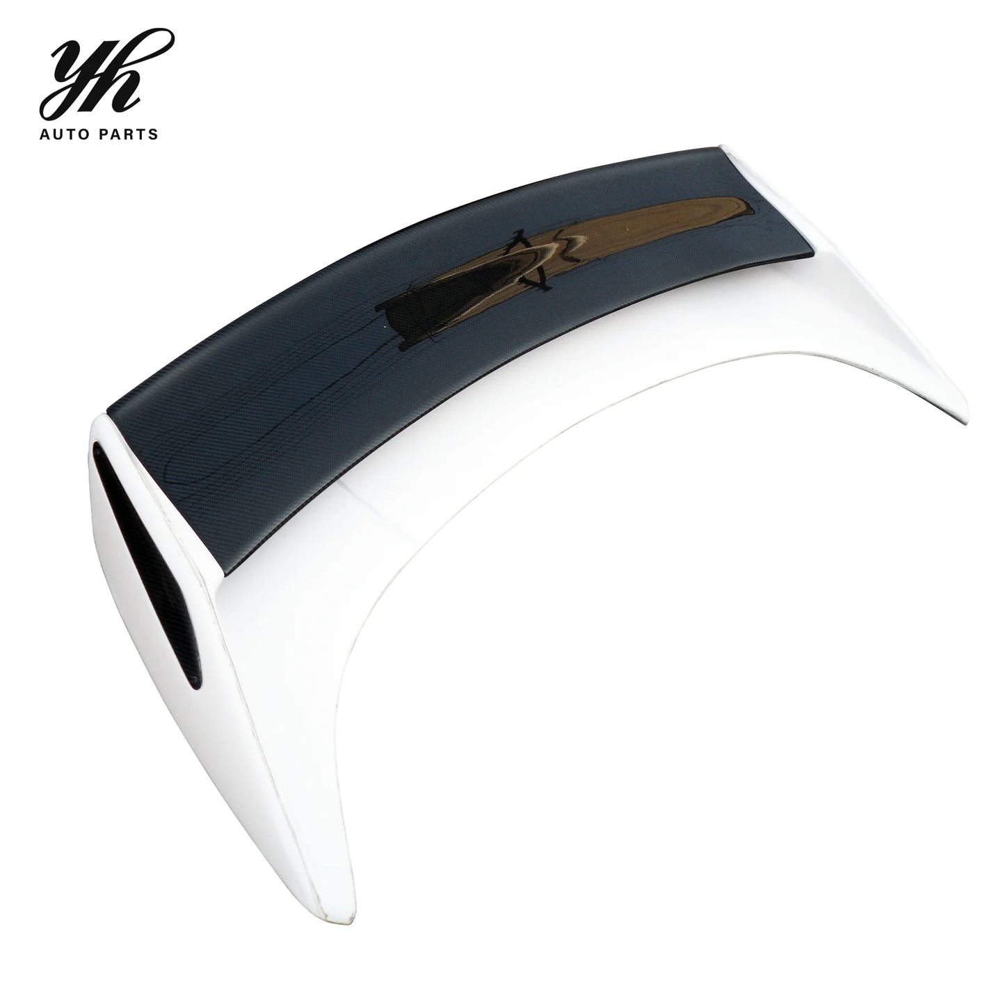 350Z Z33 Nismo V2 Style Single Rear Spoiler Carbon Fiber BLADE White Base