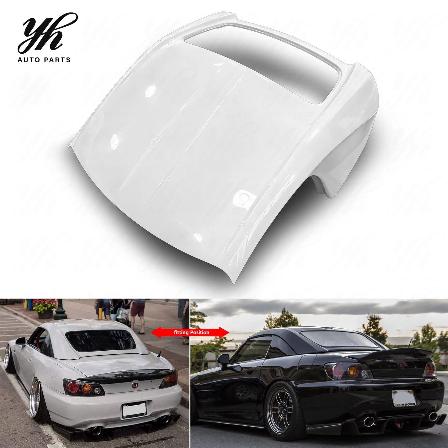 For 1992-1997 S2000 Hardtop Glass Fiber for Fitment Full Set