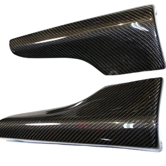 For 2001-2007 Lancer Evolution 7 8 9 EVO 7-9 Side Skirt Addon Spat 2 Pcs Carbon Fiber Black Yuhang