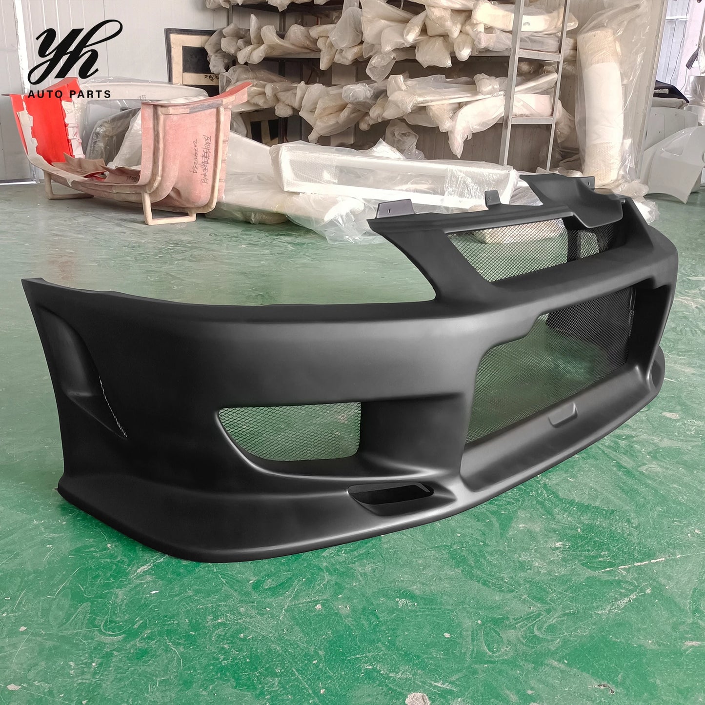 New High Quality Car Accessories Bodykit Glass Fiber FRP Front Bumper with High Gloss Finish for EVOLUTION EVO 7 C-West