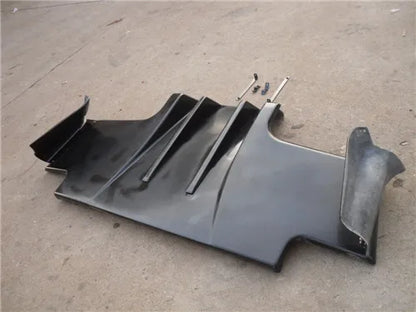 1989-1994 Skyline R32 GTR TS Style Glass Fiber Rear Diffuser Type-B with Metal Fitting Accessories (5pcs)