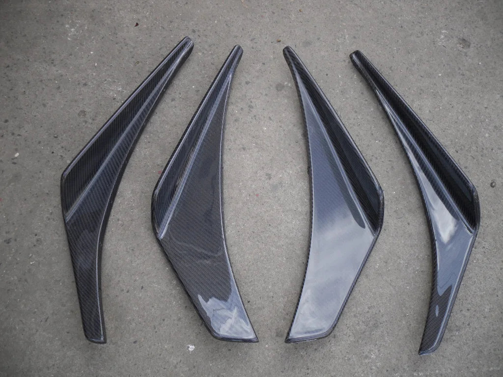 For EVOLUTION 7 8 9  Carbon Fiber Front Bumper Canard 4 Pcs