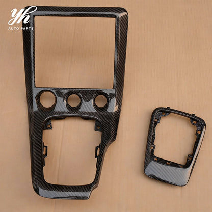 Yuhang Brand for 200SX 240SX S15 Silvia RHD Black Carbon Fiber High Glossy Finish Radio Gear Surround Console Replacement
