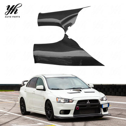 For EVO10 Carbon Fiber Seatbelt Cover Trim Pair