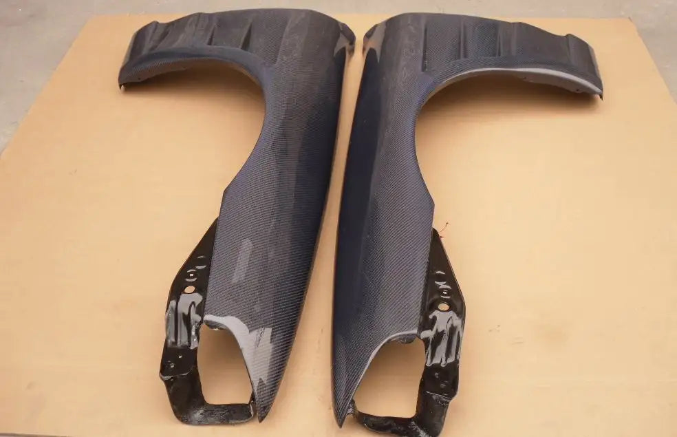 For 1989-1994 Skyline R32 GTS 2D 4D BN Style Front Vented Fender +25mm Carbon Fiber High Glossy Finish Yuhang Brand