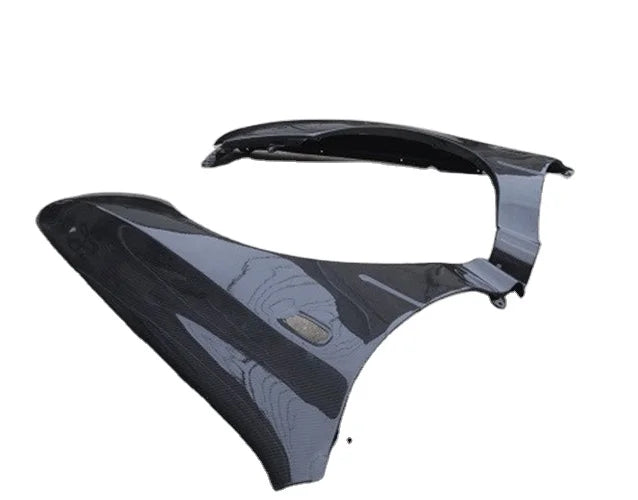 FRP Glass Fiber Black for Evolution EVO 8 9 Cyber VC Style Front Fenders Full Set +10mm Wider Mitsubishi