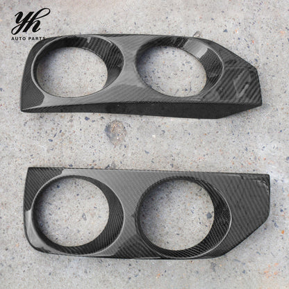 FRP OE Style Front Bumper Foglight Cover Trim Canard for Nissan Skyline R33 GTS GTR Spec2 Exterior Upgrades 2PCS