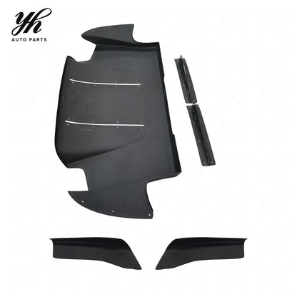 5PCS Voltex Style Carbon Fiber Rear Diffuser with Fitting Kits for Mitsubishi Lancer Evolution EVO 9 IX CT9A Bodykit