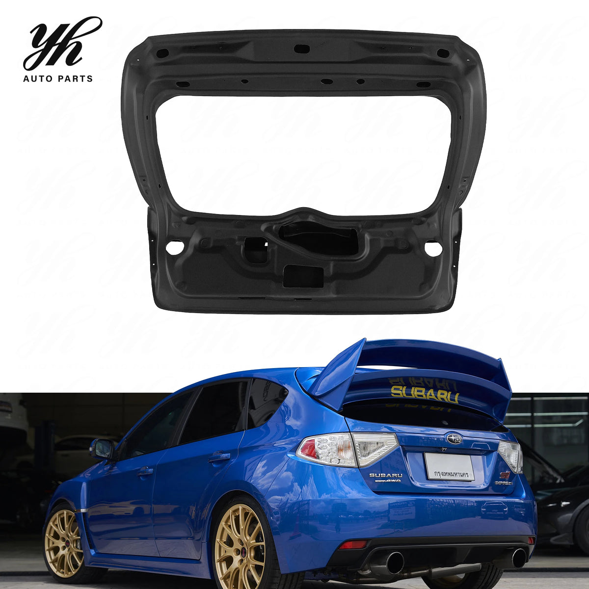 YH Brand Black Carbon Fiber Hatch Rear Trunk for GRB Model 1100 1972