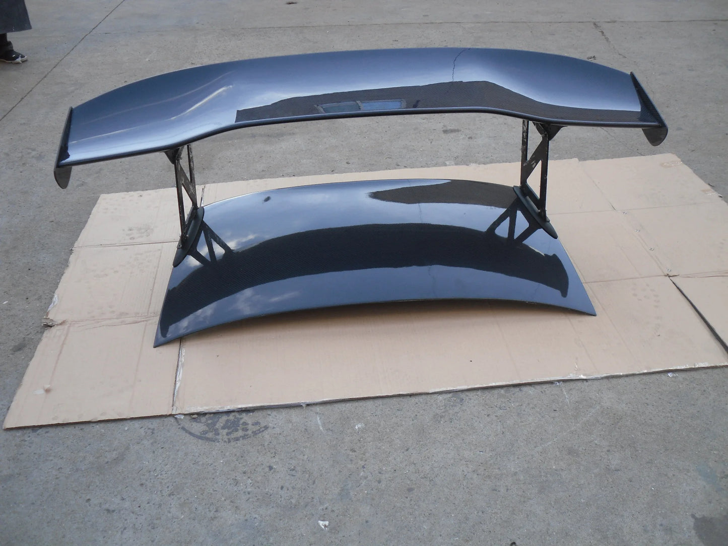 Rear Wing Spoiler GT Wing 2000-2008 S2000 AP1 AP2 VTX Type 5 Style Carbon Fiber 1600 mm Single Deck High Gloss