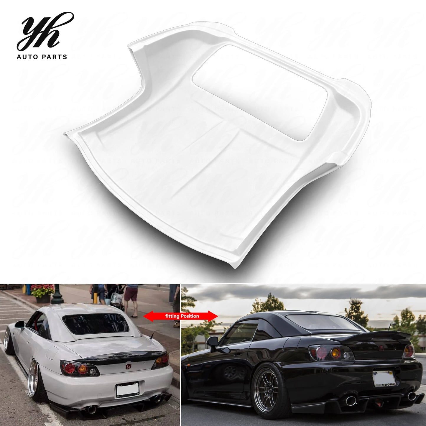 For 1992-1997 S2000 Hardtop Glass Fiber for Fitment Full Set