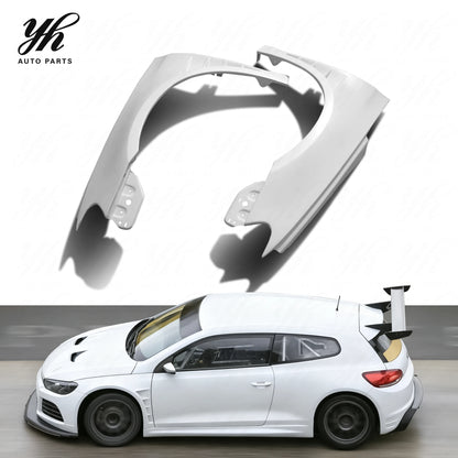 FRP Front Fender Vented Wing Left Right Pair for Volkswagen VW Scirocco R Cup Racing Body Parts 2008-2017 Kit Accessories