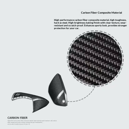 Cross-Border Best-Selling Mustang 15 Present US Specification OLIVER Fitment Rearview Mirror Covers Car Exterior Carbon Fiber