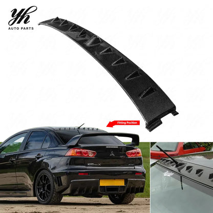 FOR Evolution EVO 7 8 9 Carbon Fiber Vortex Generator Roof Spoiler CF