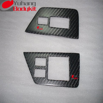 FOR R35 GTR Carbon Fiber Interiors Mirror Inner Panel Triangle