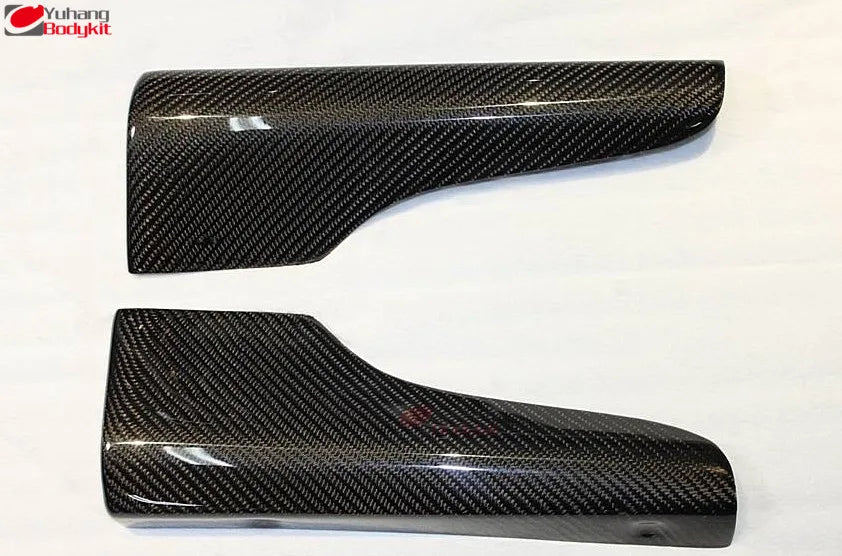 For 2001-2007 Lancer Evolution 7 8 9 EVO 7-9 Side Skirt Addon Spat 2 Pcs Carbon Fiber Black Yuhang