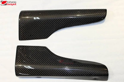 For 2001-2007 Lancer Evolution 7 8 9 EVO 7-9 Side Skirt Addon Spat 2 Pcs Carbon Fiber Black Yuhang