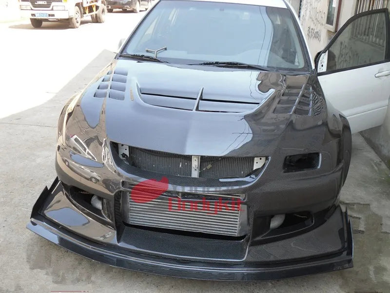 For 2003-2007 Evolution Evo 8 9 VTX Style Carbon Fiber Hood Bonnet