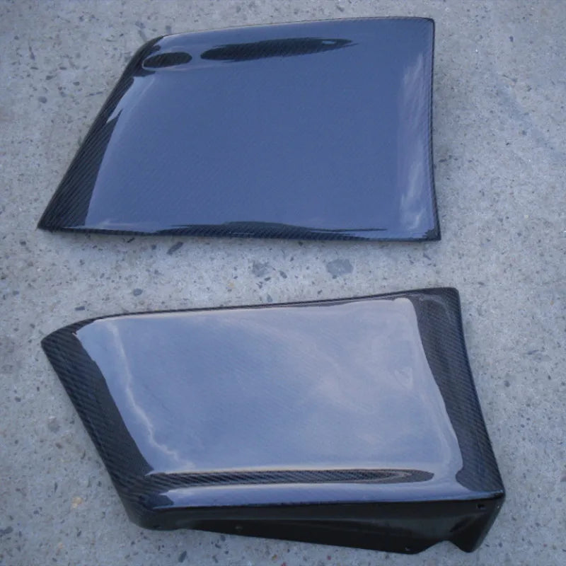 FOR Lancer Evolution EVO 10 X Carbon Fiber Rear Bumper  Extension Carbon Fiber