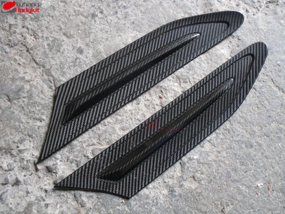 Fender Emblem Cover Matte Black 3k Twill Weave for BREVIS (JCG1_) (Pair) Fiber Glass Retrofit/Upgrade