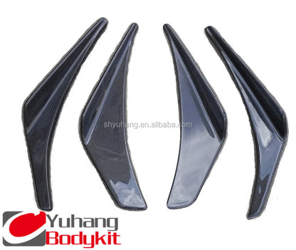 Glass Fiber OEM Front Bumper 4pcs Splitter Canard for Evolution Evo 7 FRP