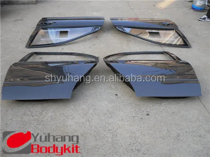 Carbon Fiber EVO 8 9 VC Rear and Front Door 4pcs for Mitsubishi Lancer GRB STI Model Black