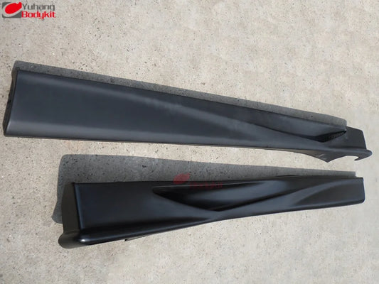 EVO 8 9 VC Style Glass Fiber Side Skirts FRP Black Mitsubishi 2001-2010