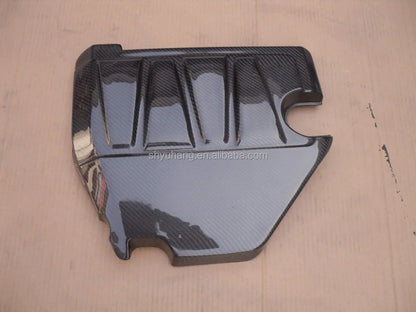 New Carbon Fiber 2008-2012 Mitsubishi Evolution EVO 10 OEM Style Mivec Turbo Engine Cover High Glossy Finish