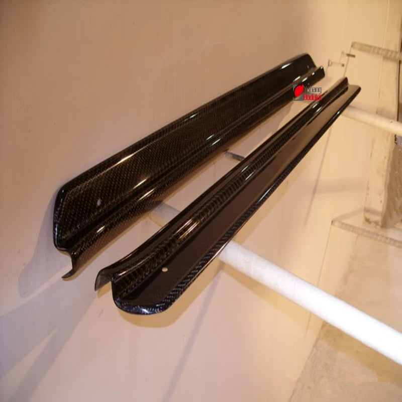 YH SKYLINE BNR34 R34 GTT GTR Door Sill Plate Kick Panel Kits with Carbon Fiber Black